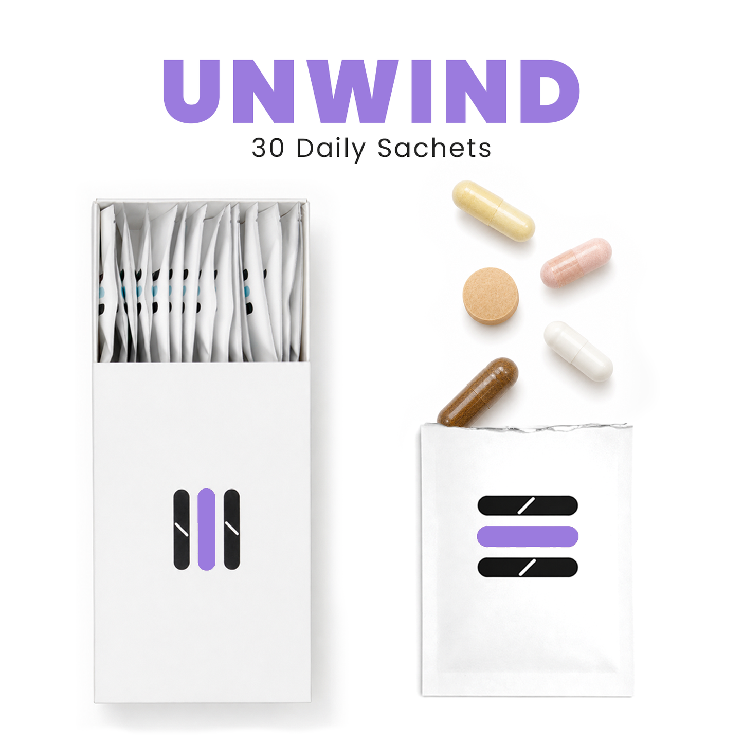 Unwind Daily Supplement Sachets | Supplestack®