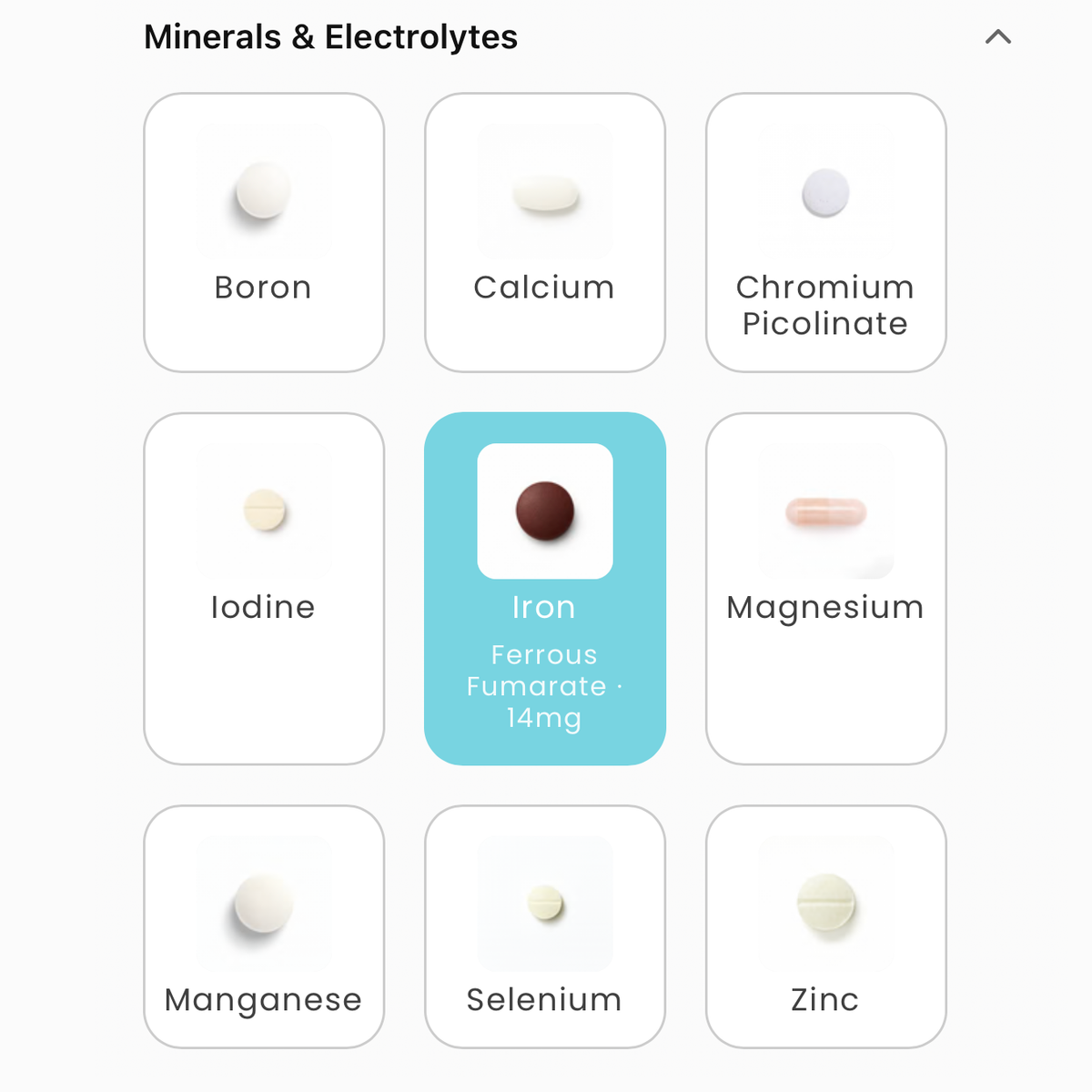 Supplement builder grid